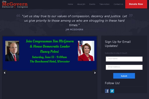Political Press theme site design template sample