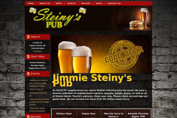 jimmiesteinys.com site used Steinys_theme_2