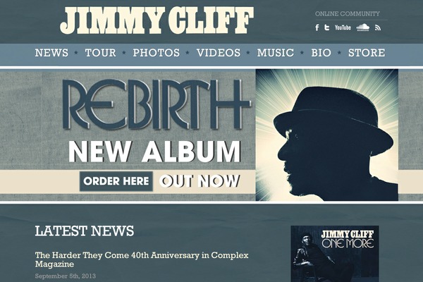 jimmycliff.com site used Cliff