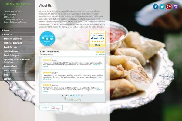 Ristorante theme site design template sample