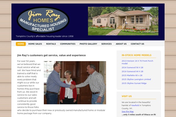 jimrayhomes.com site used The Bizness
