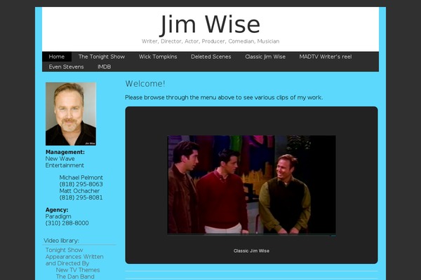 jimwise.tv site used NewMedia