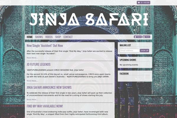jinjasafari.com site used Homepage