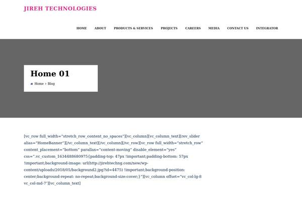 WordPress website example screenshot