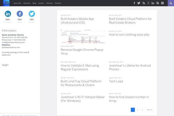WordPress website example screenshot