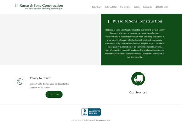 Renovate theme site design template sample