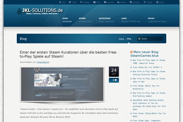 WordPress website example screenshot
