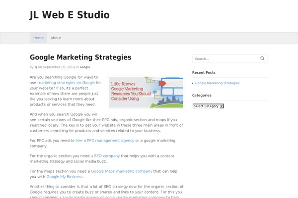 WordPress website example screenshot