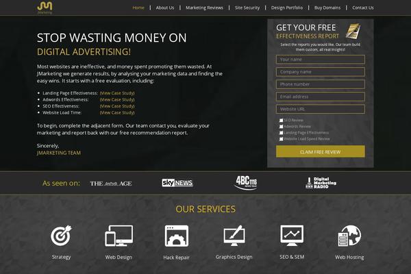 WordPress website example screenshot