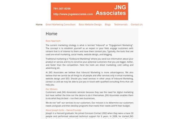 WordPress website example screenshot