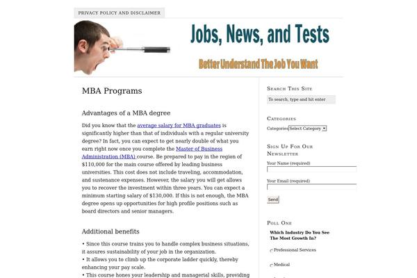 Thesis theme site design template sample