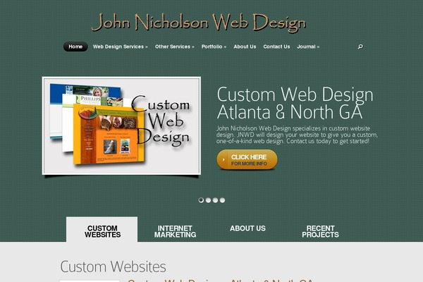Nova theme site design template sample
