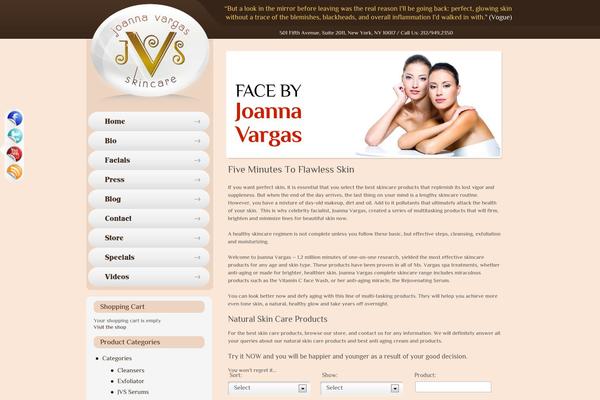 joannavargas-skincare.com site used Joannavargas
