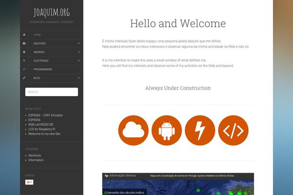 Flat theme site design template sample