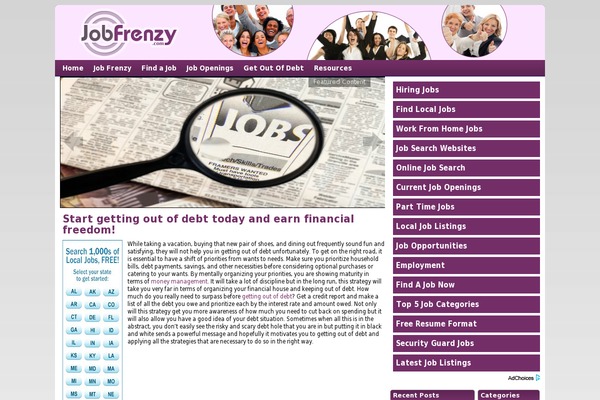 job-frenzy.com site used Heatmap-adsense-purple