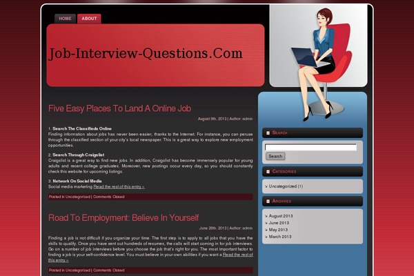 job-interview-questions.com site used Business_opportunities_wp7