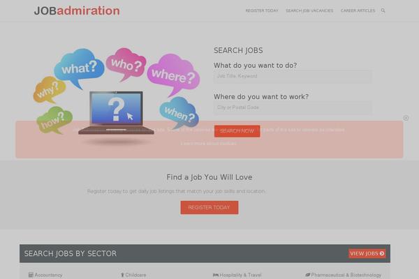 jobadmiration.com site used Ambition-jobadmiration