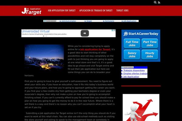 Magazine theme site design template sample