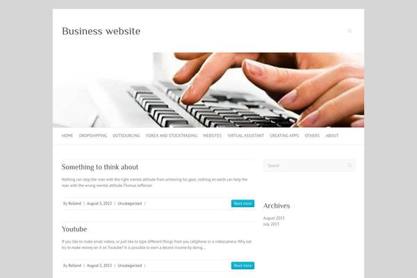 Attitude theme site design template sample