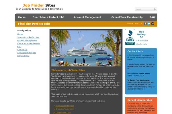 jobfindersites.com site used Jobfinder
