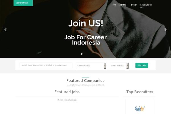 jobforcareer.com site used Jobengine