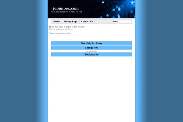 jobimpex.com site used Blue Basic