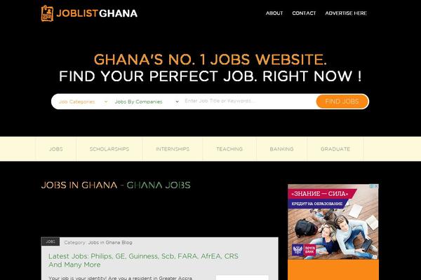 joblistghana.com site used Buzz-joblisting