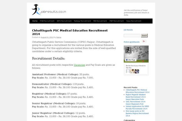 jobresults.co.in site used Jobresults