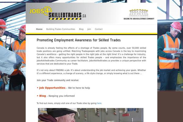 jobs4skilledtrades.ca site used Jobs4skilledtrades