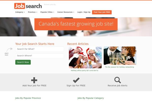 jobsearch.ca site used Extranews-child-theme