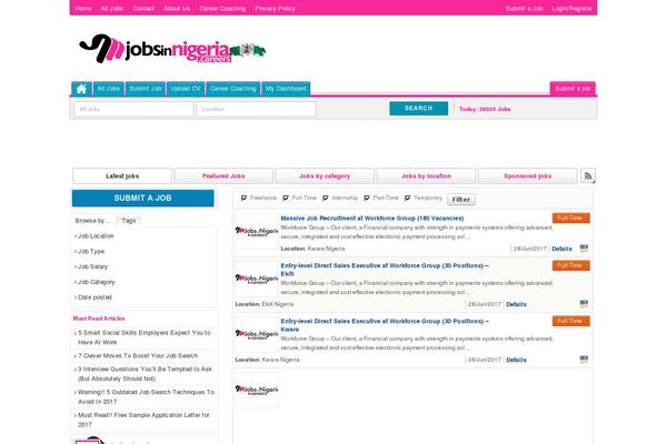 jobsinnigeria.careers site used Jobroller