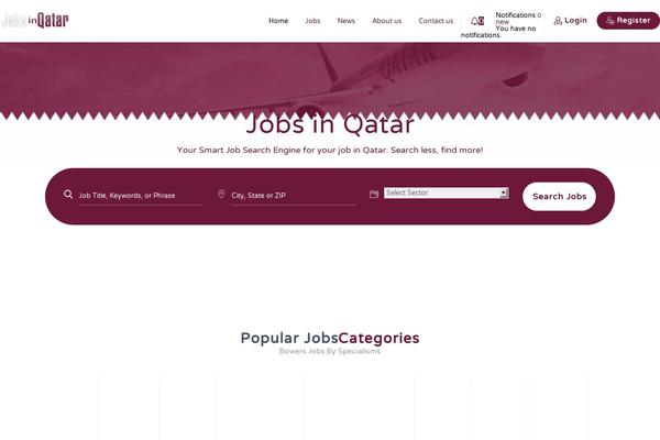 jobsinqatar.net site used Careerfy-child