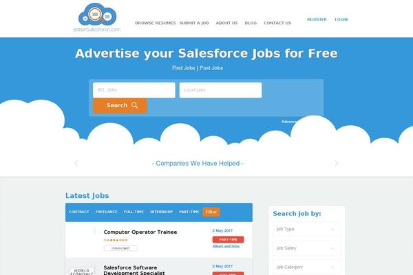 jobsinsalesforce.com site used Custom-jobroller