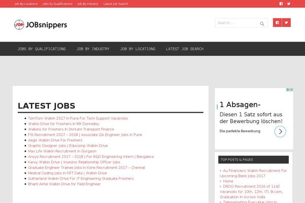 jobsnippers.com site used Jobsnippersnew