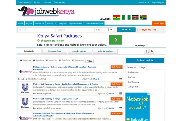 jobwebkenya.com site used Simplux