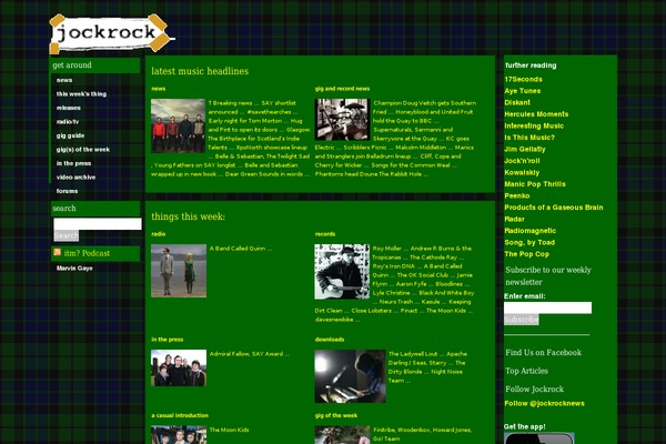 jockrock.org site used Wpthemegentest