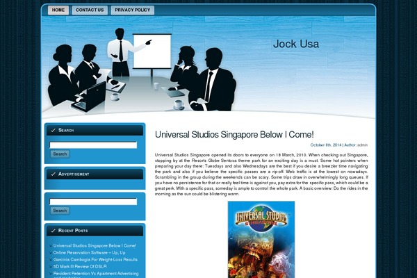 WordPress website example screenshot