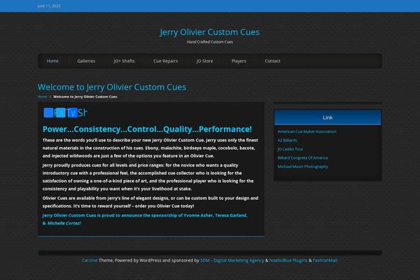 CarZine theme site design template sample