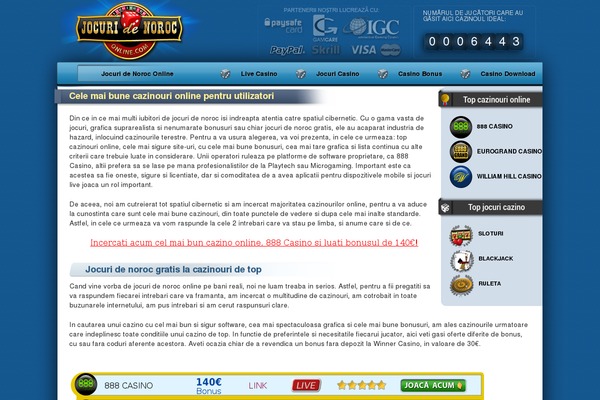 jocuridenoroconline.com site used Bestcasino