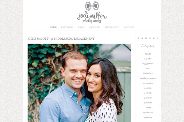WordPress website example screenshot