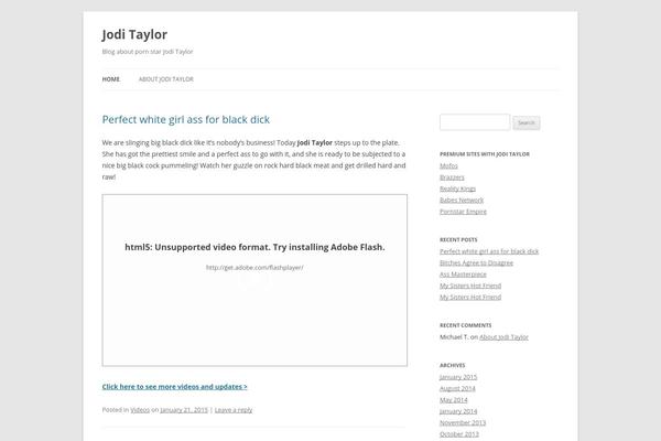Twentytwelve-child theme site design template sample