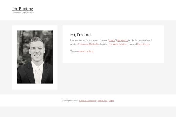 Genesis theme site design template sample