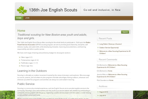 WordPress website example screenshot