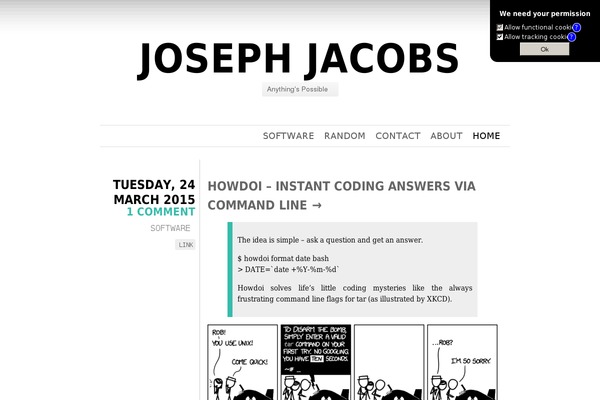 joejacobs.org site used Chunk