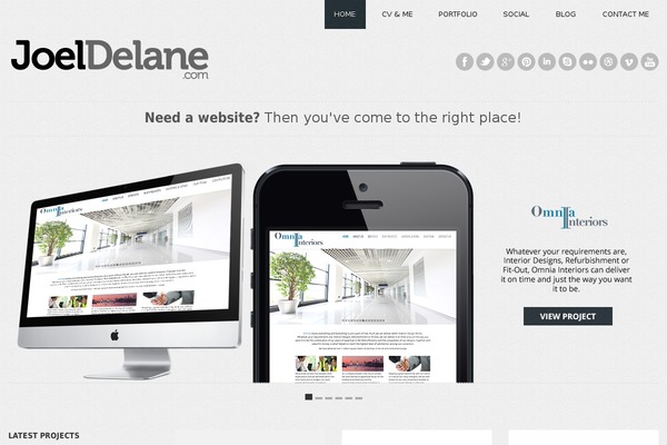 joeldelane.com site used Responsy-v4-0-5