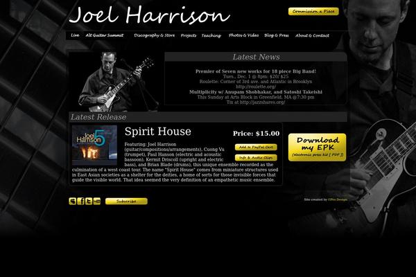 joelharrison.com site used Joelharrison