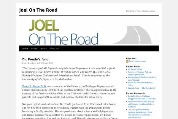 Twenty Ten theme site design template sample