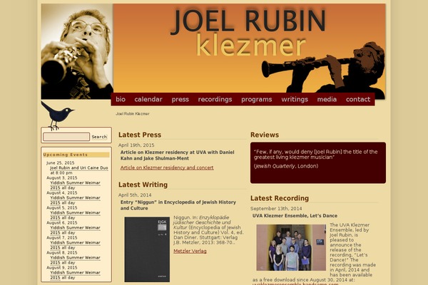 joelrubinklezmer.com site used Rubin