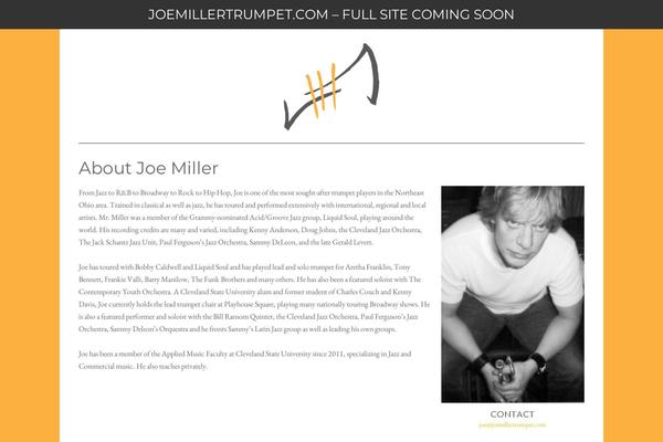 joemillertrumpet.com site used Agency Pro