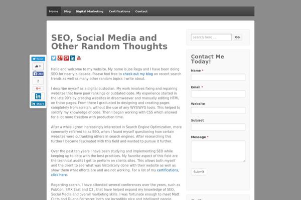 Site using Digg Digg plugin